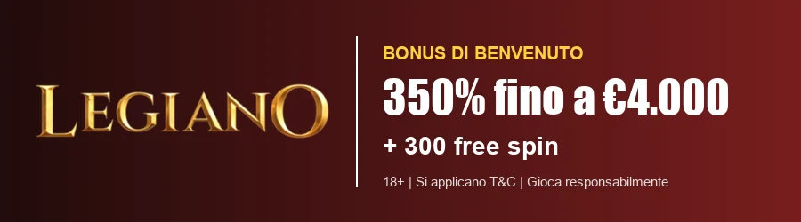 Legiano bonus di benvenuto