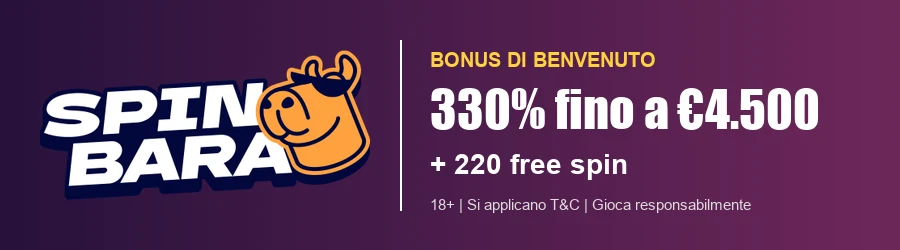 Spinbara bonus di benvenuto