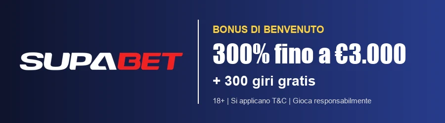 Supabet bonus di benvenuto